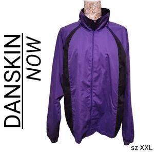Danskin Now Purple and Black Lightweight Jacket